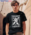 Since 2011 Violent Gents Skeleton Hockey Player Nobody Likes Us We Dont Care T-Shirt