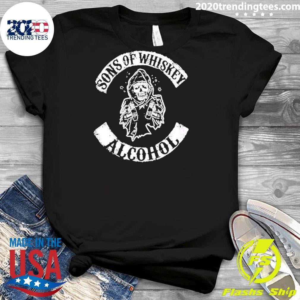 Skeleton Sons Of Whiskey Alcohol Shirt
