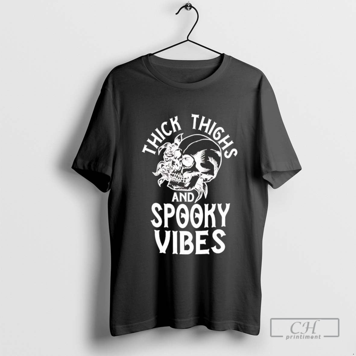 Skull N Roses Thick Thighs And Spooky Vibes Halloween