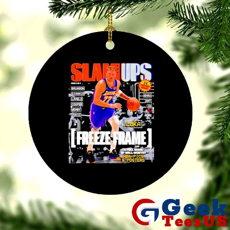 Slamups Luka Doncic LA Lakers Magazine graphic T-shirt