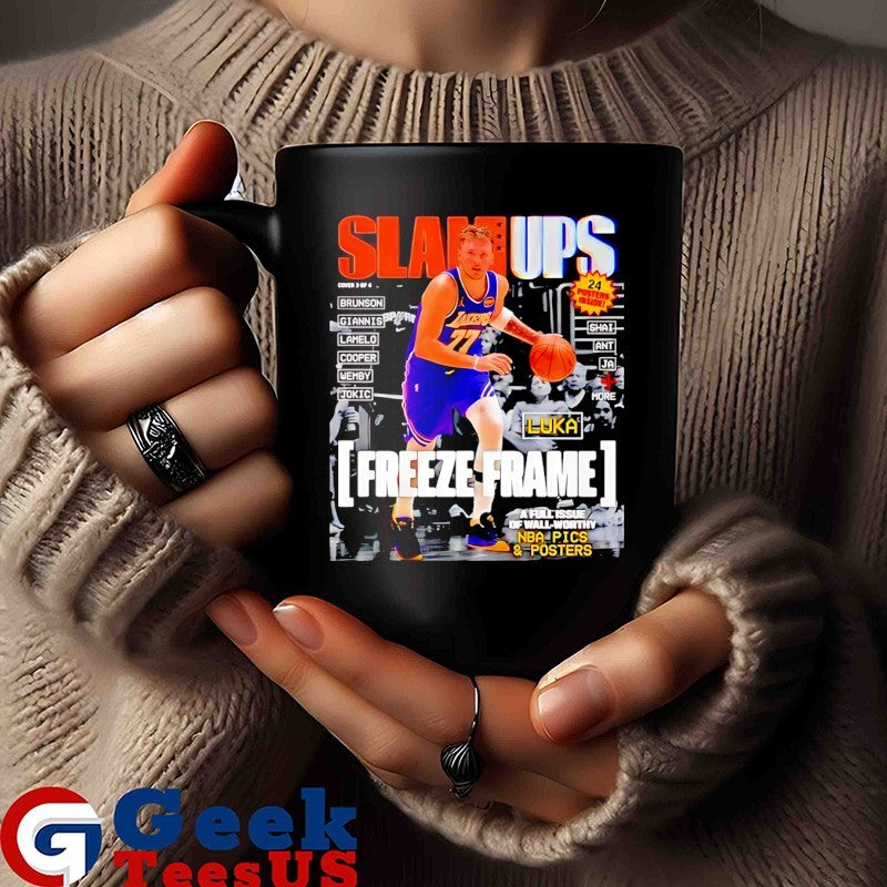 Slamups Luka Doncic LA Lakers Magazine graphic T-shirt