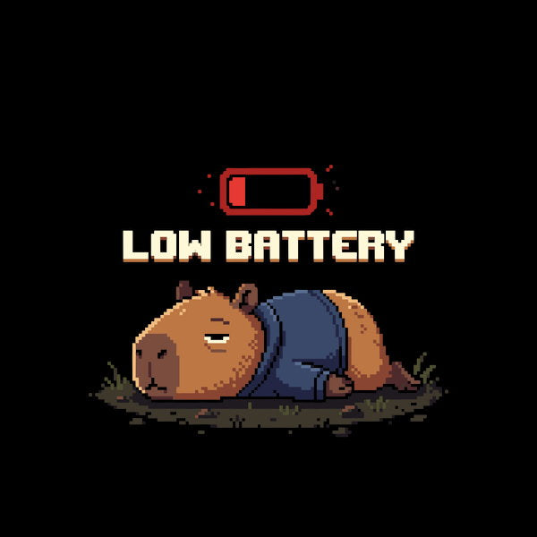 Sleepy Pixel Capybara