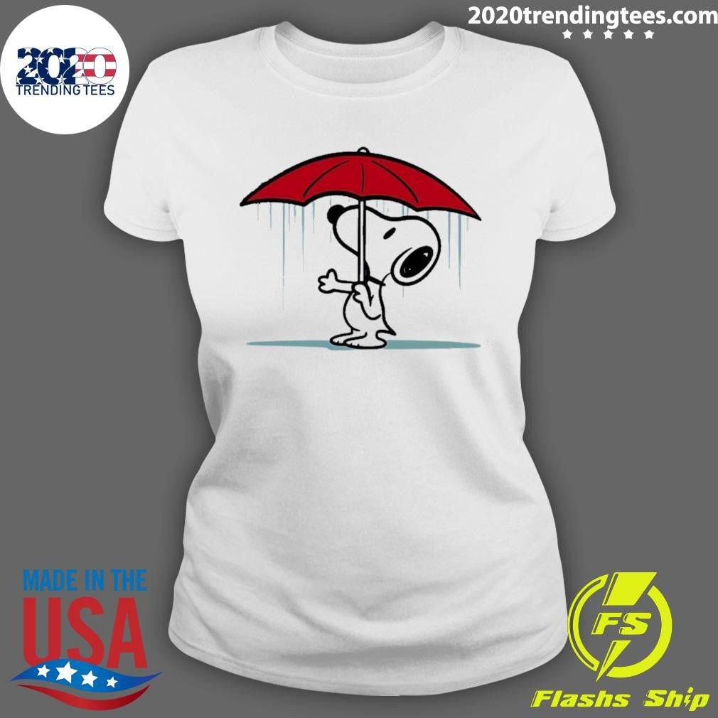 Snoopy In The Rain Cartoon Shirt