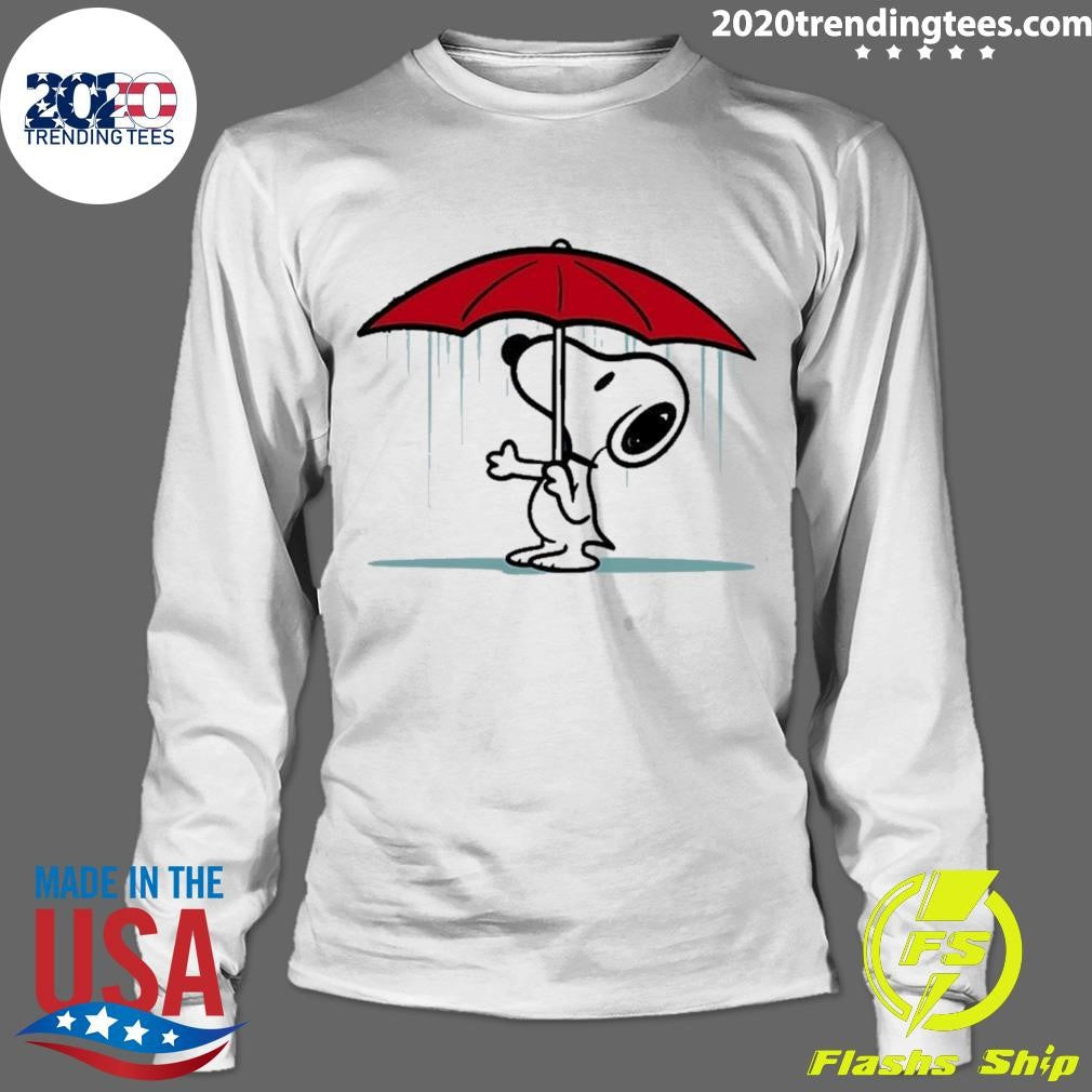 Snoopy In The Rain Cartoon Shirt