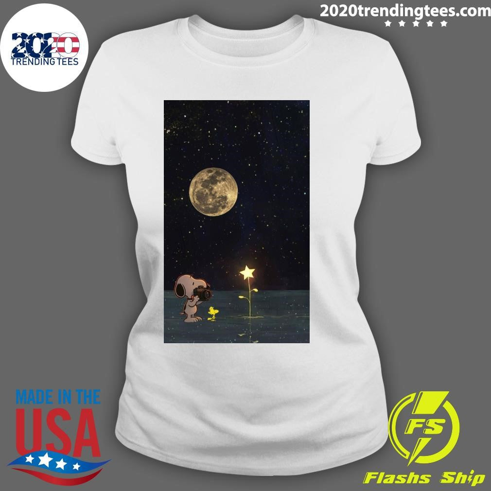 Snoopy and Woodstock You Stopped Chasing Stars And Started Becoming One Shirt