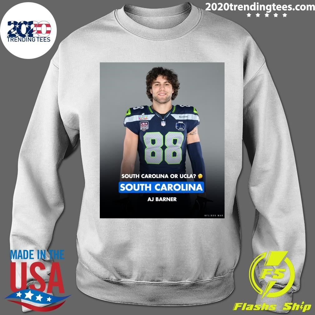 South Carolina Or UCLA South Carolina AJ Barner Super Bowl Lx Shirt