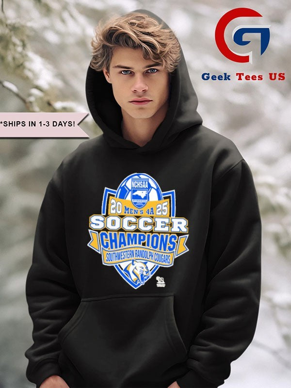 Southwest Randolph Cougars NCHSAA Soccer Division Men’s 4A Champions T-shirt