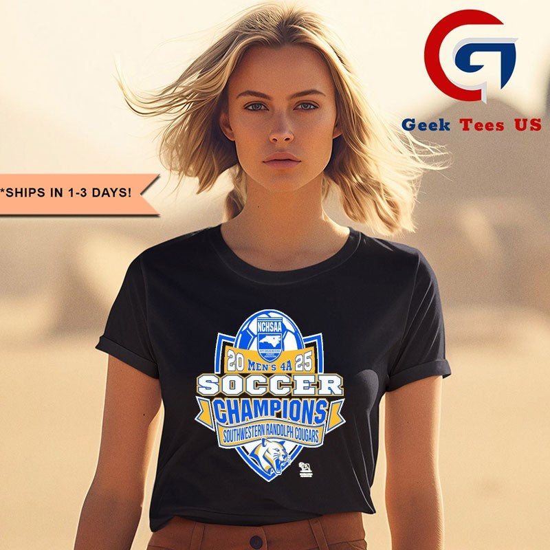 Southwest Randolph Cougars NCHSAA Soccer Division Men’s 4A Champions T-shirt