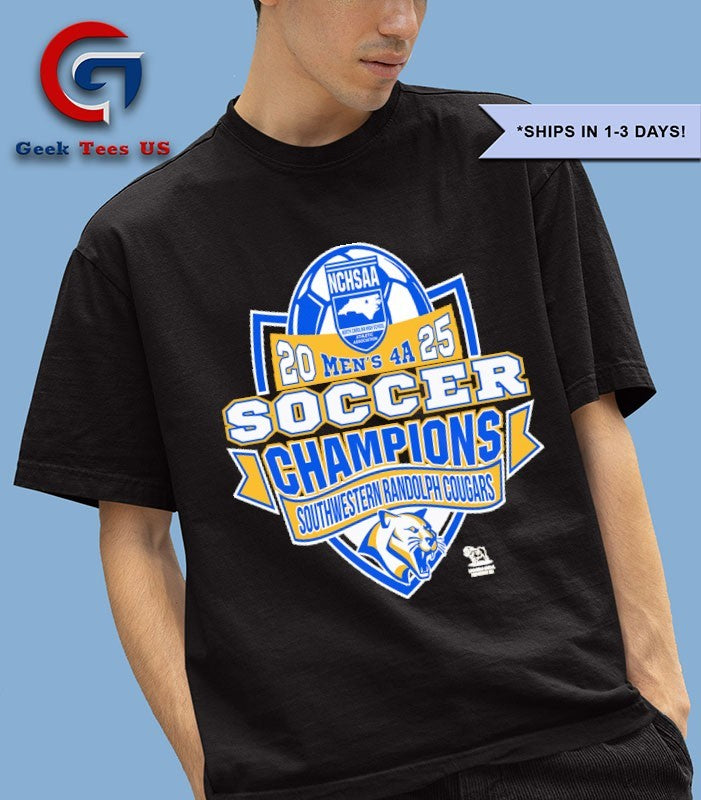 Southwest Randolph Cougars NCHSAA Soccer Division Men’s 4A Champions T-shirt