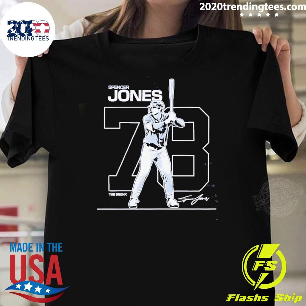 Spencer Jones Debut 78 New York Yankees Signature Shirt