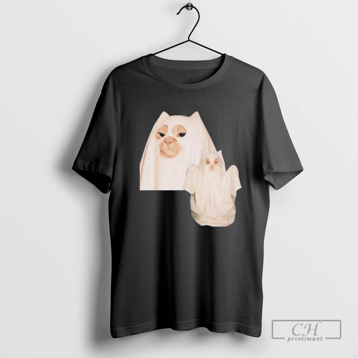 Spooky Cat Ghost Halloween