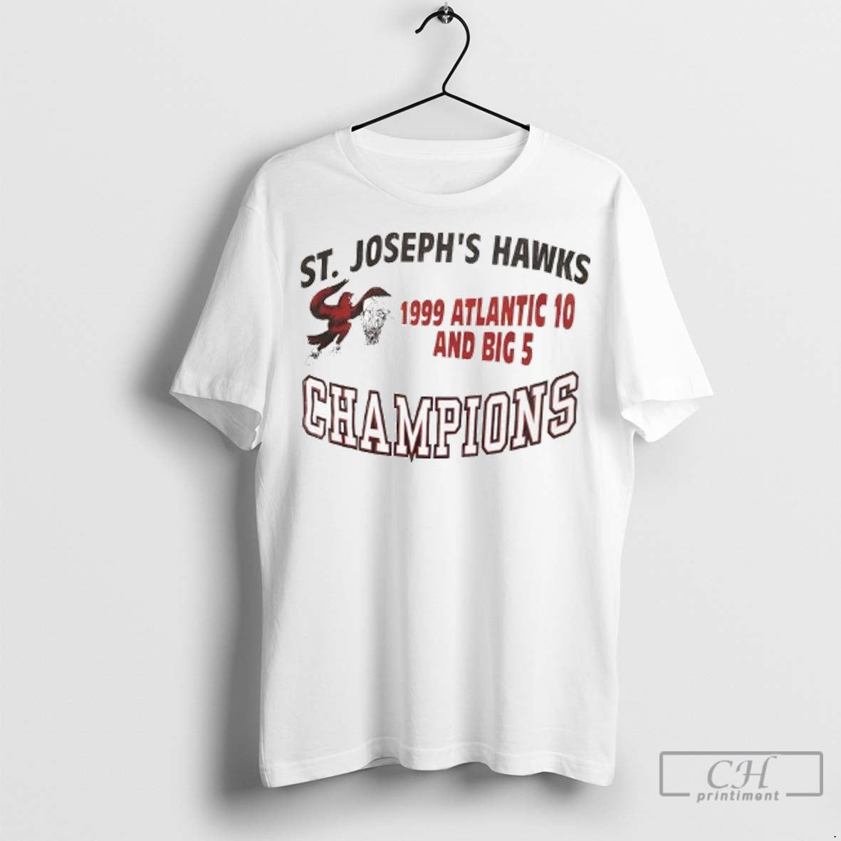St Josephs Hawks 1999 Atlantic 10 And Big 5 Champions Ladies T Shirt Jpg