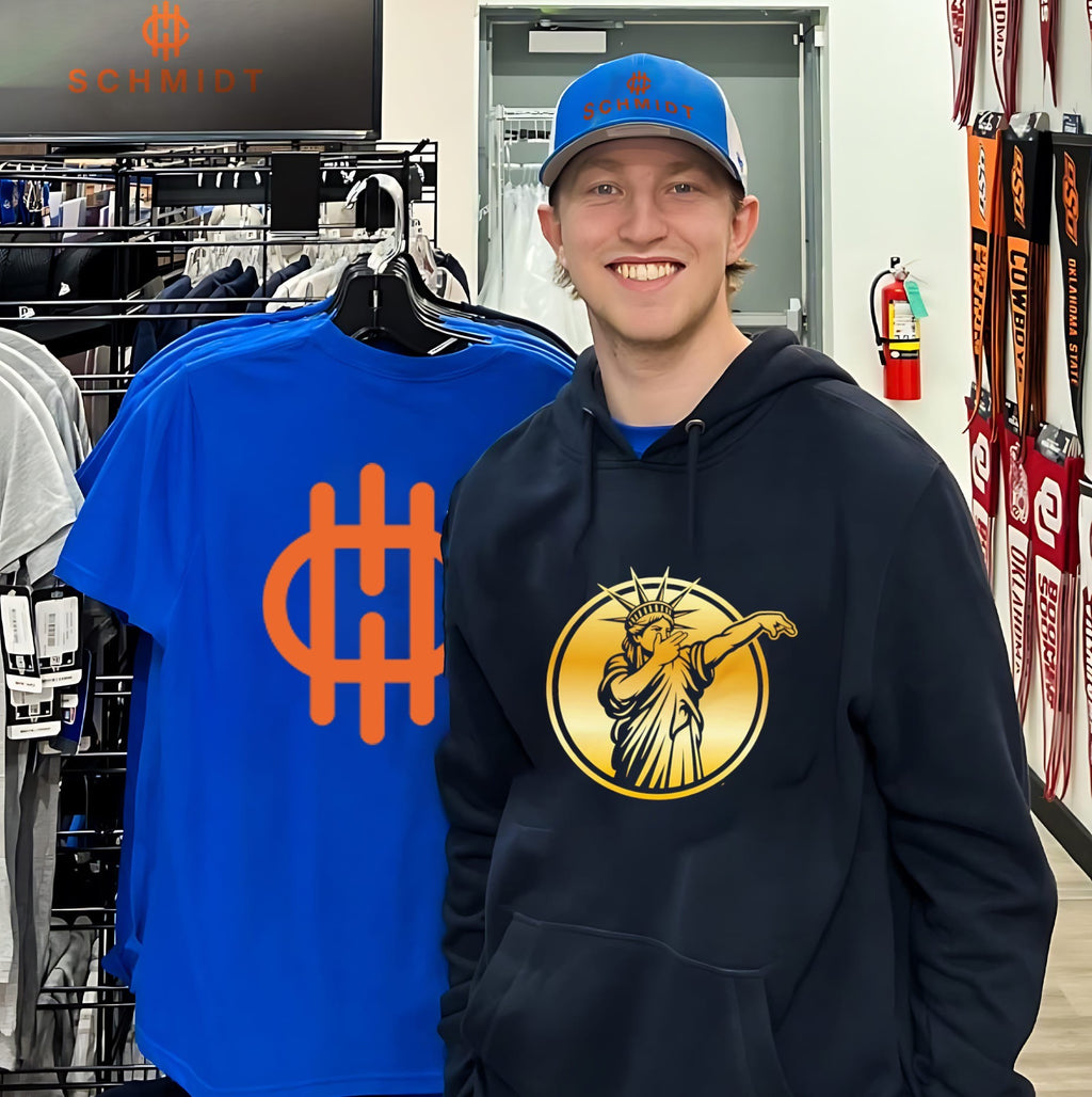 Statue of Liber3 New York Knicks Jalen Brunson Gold shirt