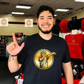 Statue of Liber3 New York Knicks Jalen Brunson Gold shirt