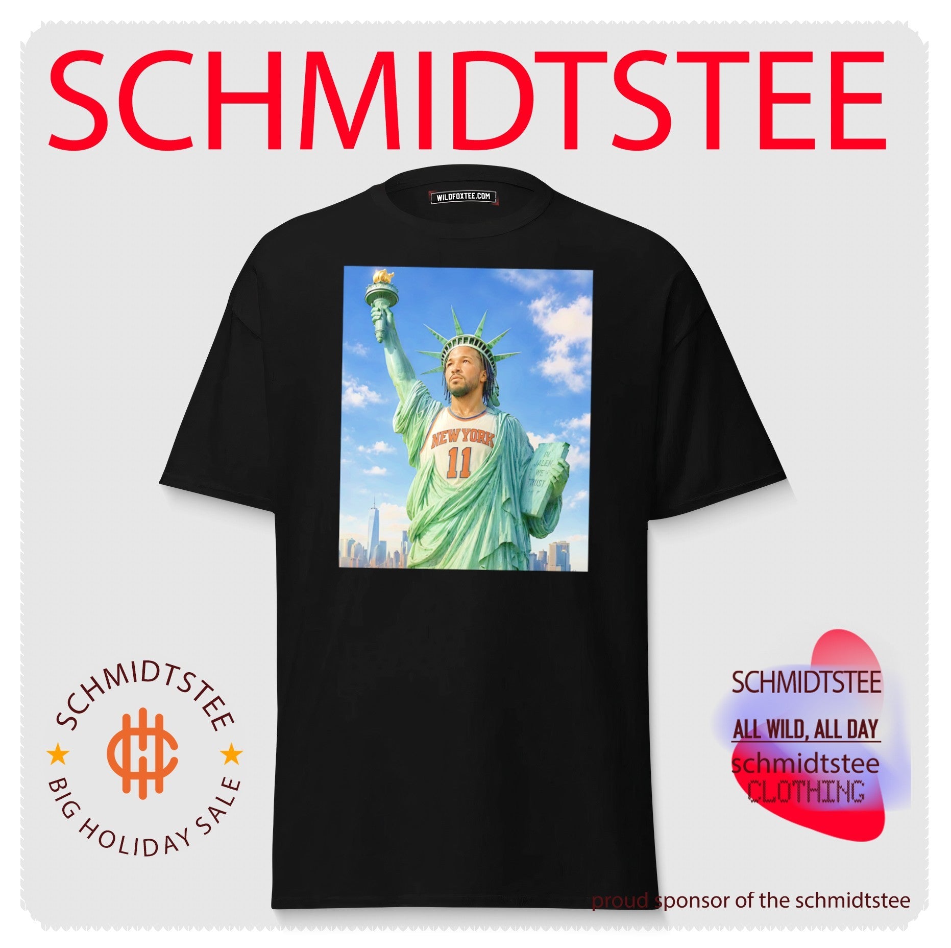 Statue of Liberty but that’s Jalen Brunson shirt