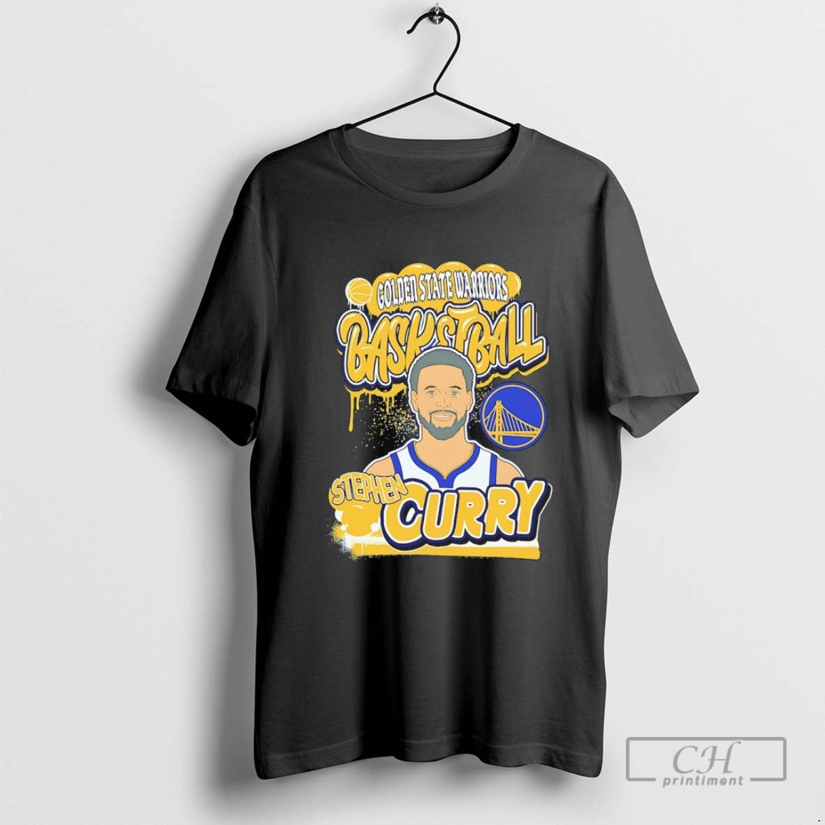 Stephen Curry Golden State Warriors Airbrush 90s Bootleg