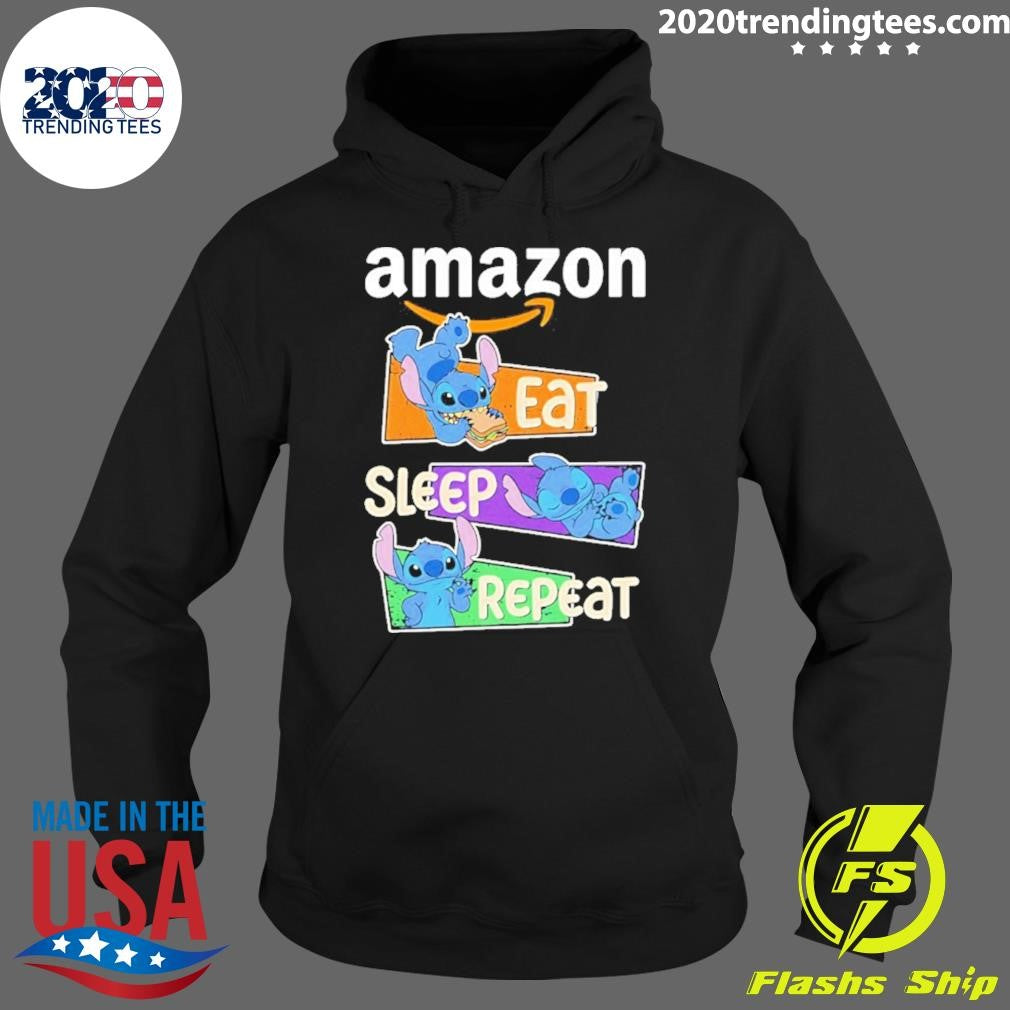 Stitch Eat Sleep Repeat Amazon Logo Shirt