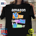 Stitch Eat Sleep Repeat Amazon Logo Shirt