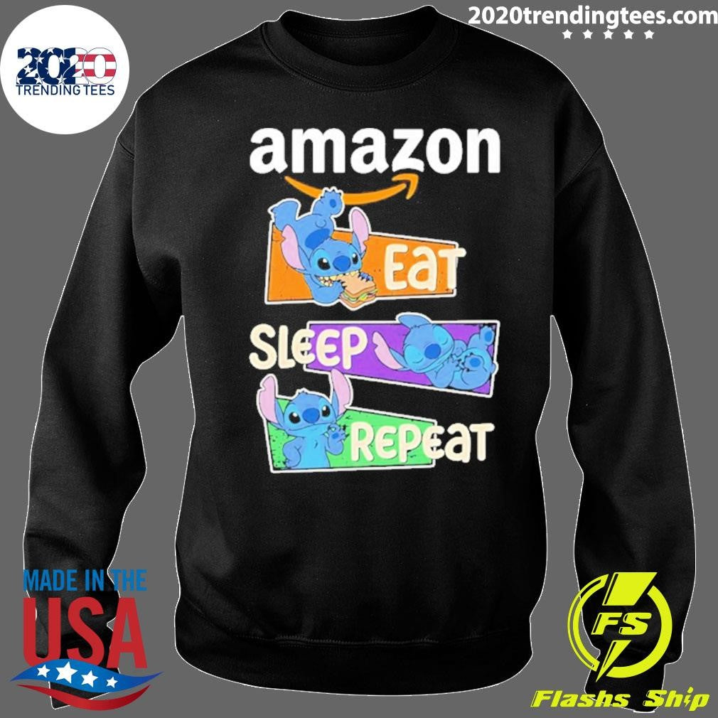 Stitch Eat Sleep Repeat Amazon Logo Shirt