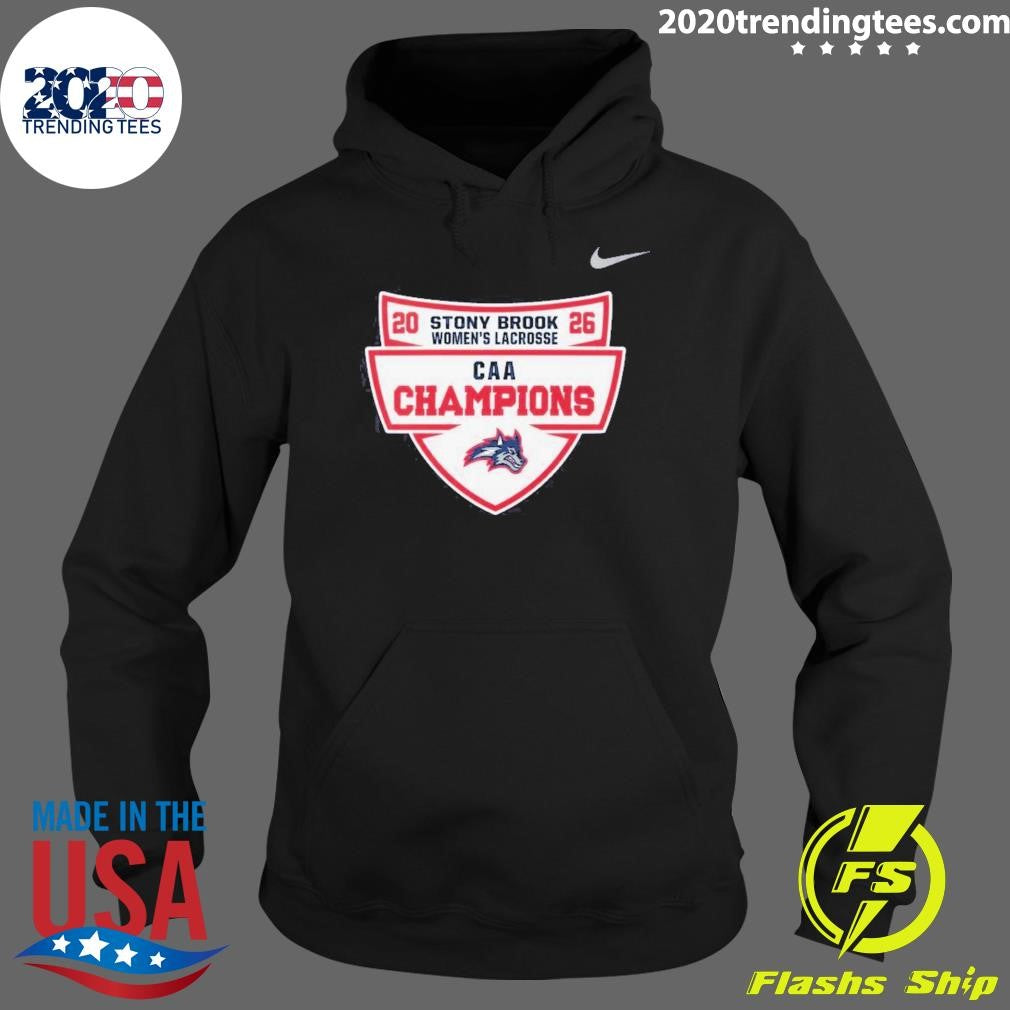 Stony Brook Seawolves Nike 2026 Caa Men’s Lacrosse Champions Shirt