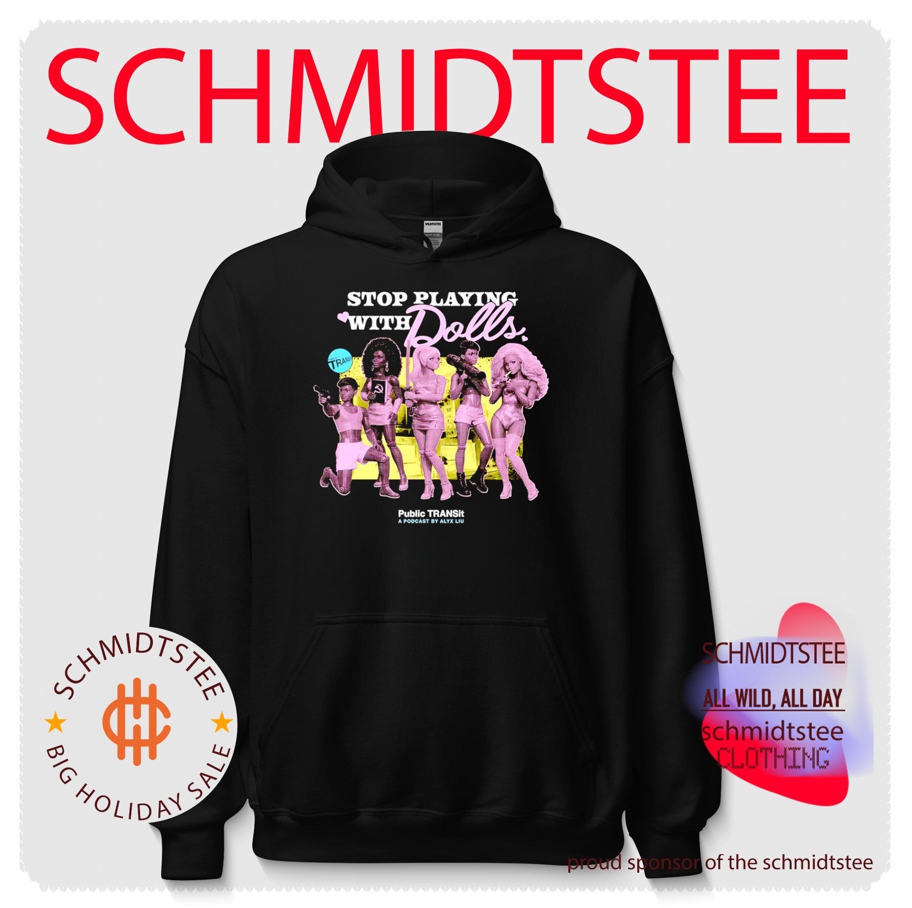 Stop playing with dolls public transit podcast by alyx liu shirt