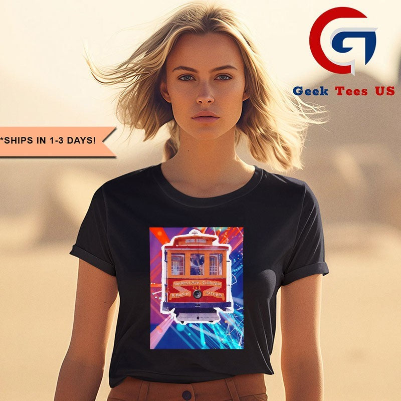 Streetcar design graphic shirt