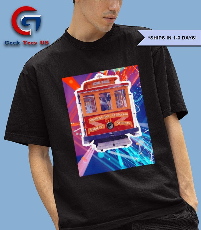 Streetcar design graphic shirt