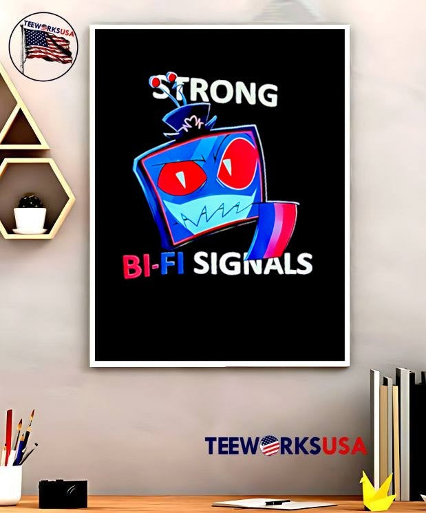 Strong Bi-Fi Signals Vox Hazbin Hotel T-Shirt