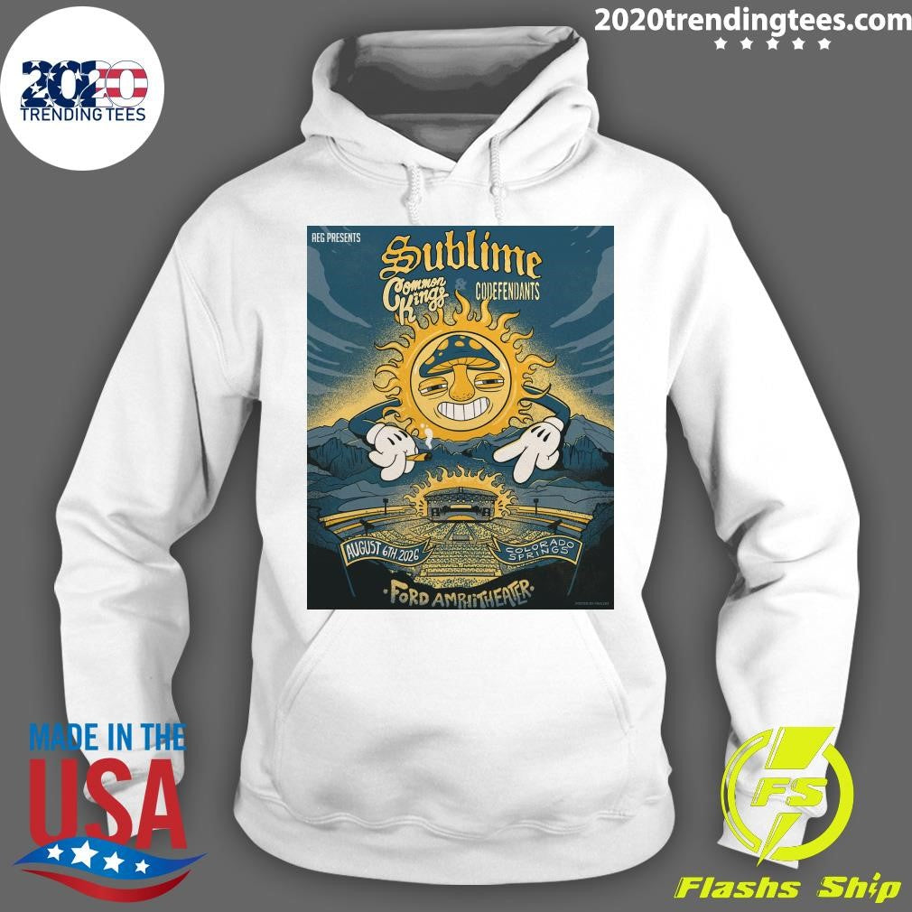 Sublime Colorado Springs CO Tour On August 6 2026 Ford Amphitheater Colorado Springs Shirt