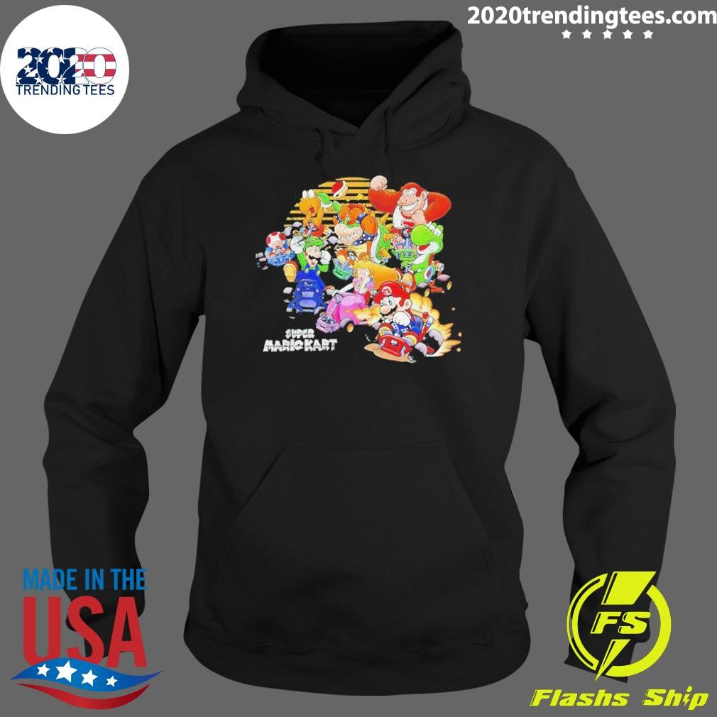 Super Mario Kart Sunset Racing Group Shirt