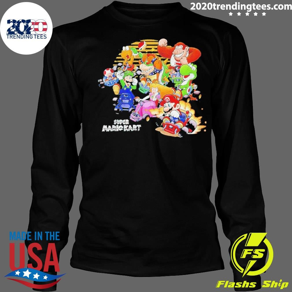 Super Mario Kart Sunset Racing Group Shirt
