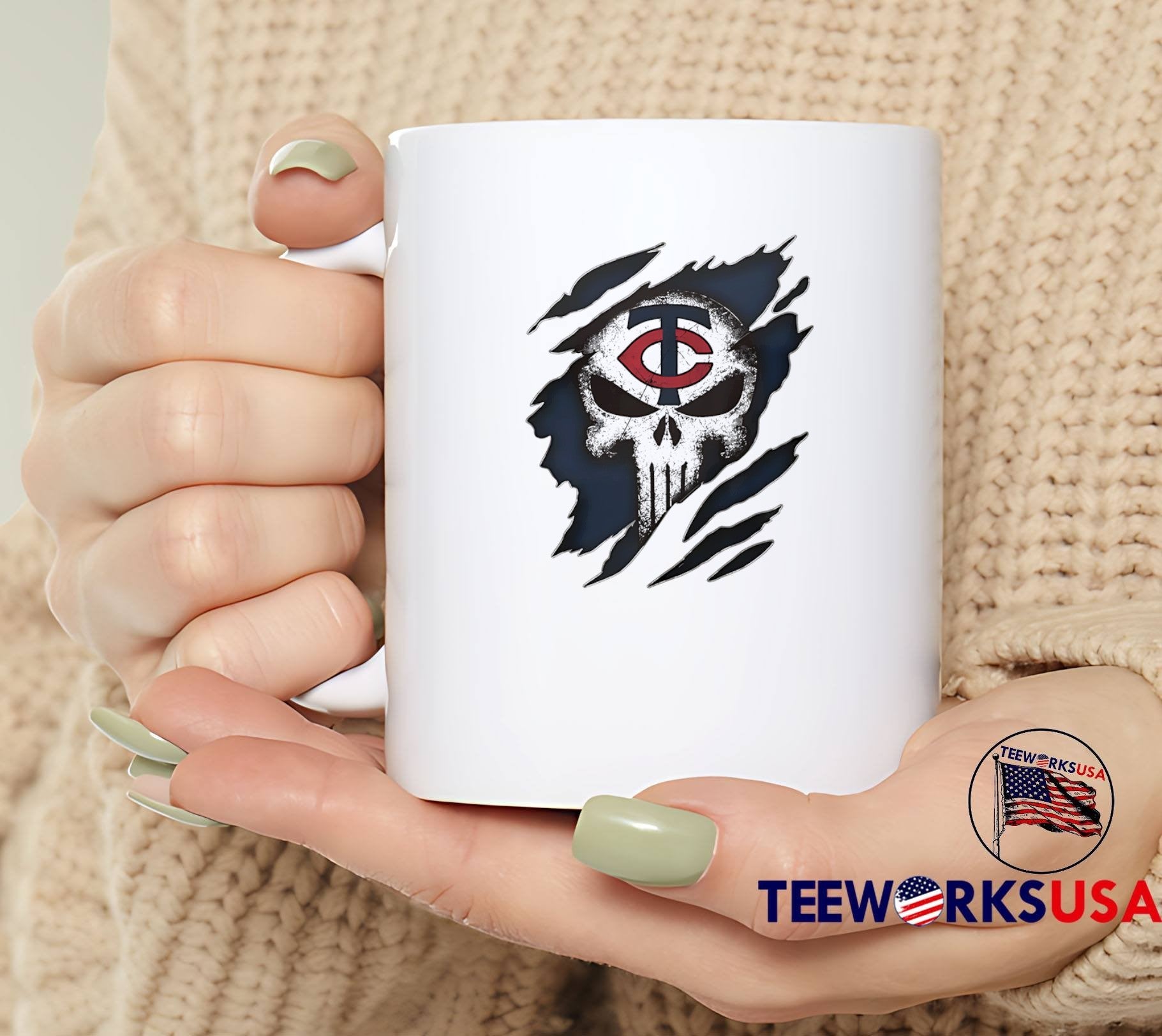 TC Skull Tearing Through Minnesota Twins T-Shirt
