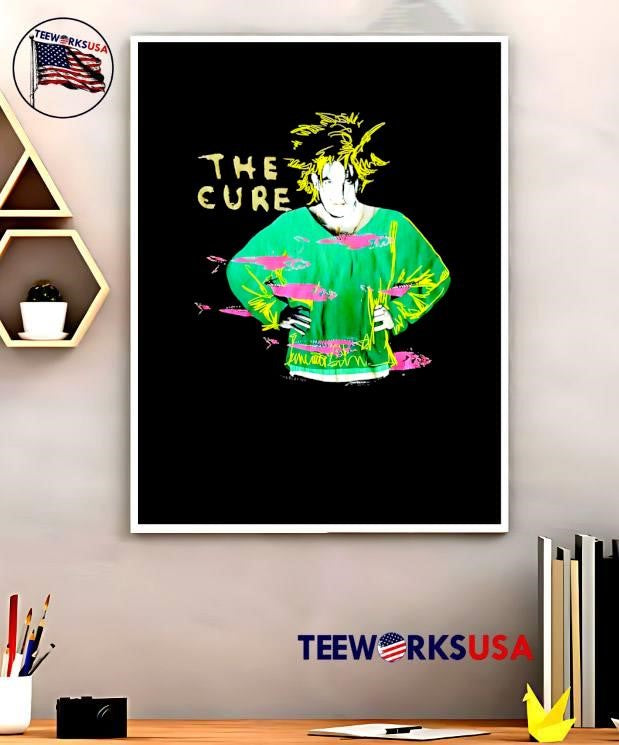 THE CURE 1989 Robert Smith Portrait The Cure shirt