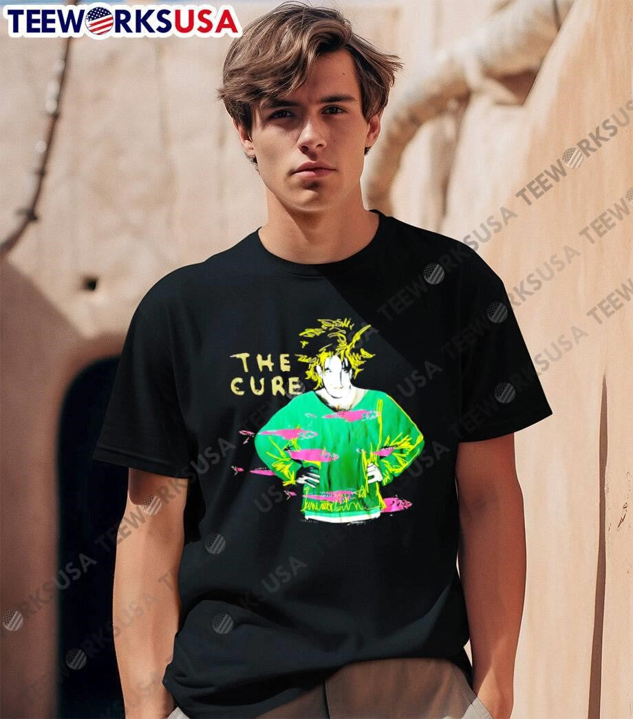 THE CURE 1989 Robert Smith Portrait The Cure shirt