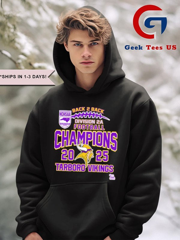Tarboro Vikings NCHSAA Division 2A Football Champions 2025 T-shirt