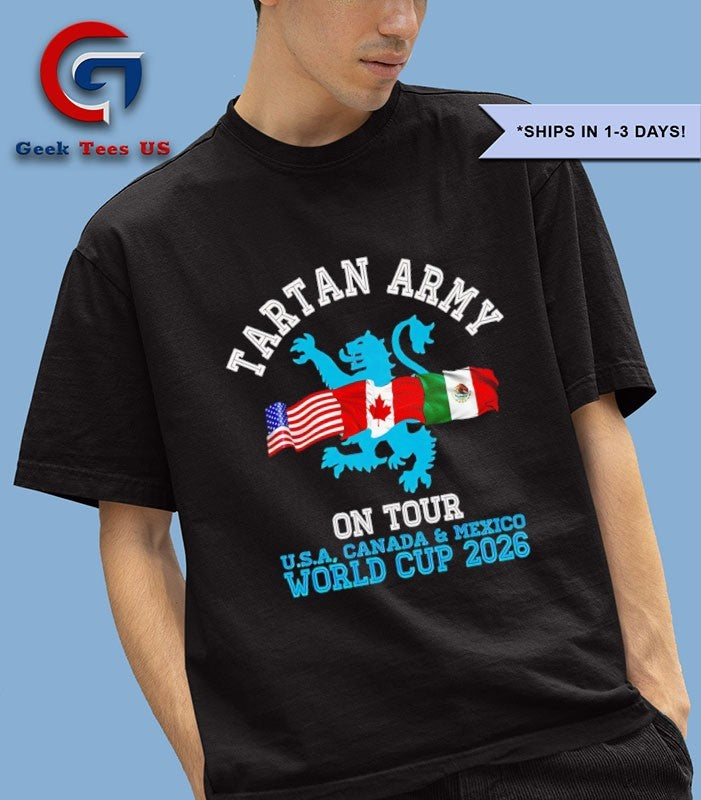 Tartan Army on Tour Scotland World Cup 2026 shirt