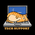 Tech Support Cat Funny Programmer