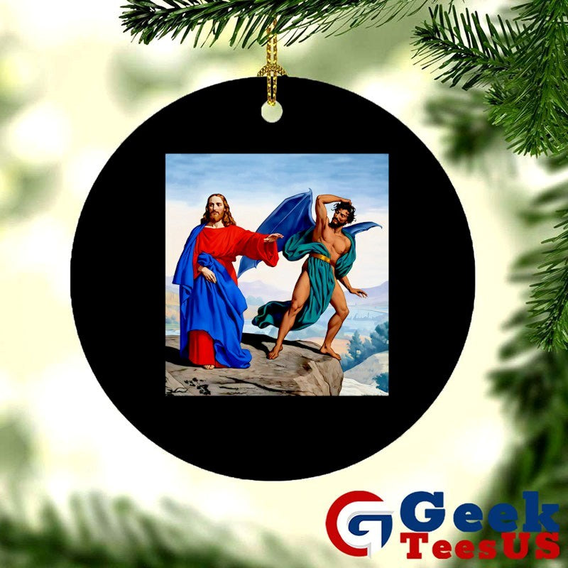 Temptation of Christ Jesus vs Satan T-shirt