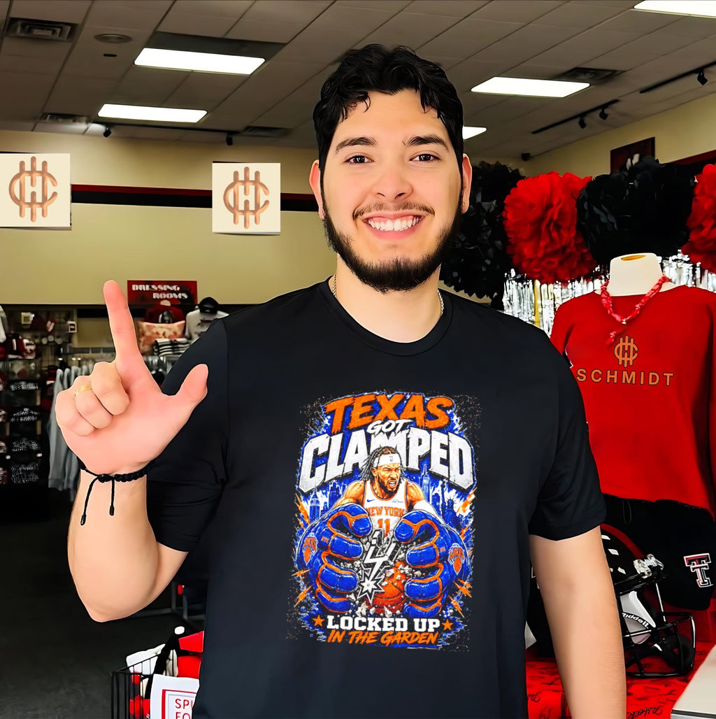 Texas Got Clamped Brunson locked up in the Garden New York Knicks 2026 World Champions shirt