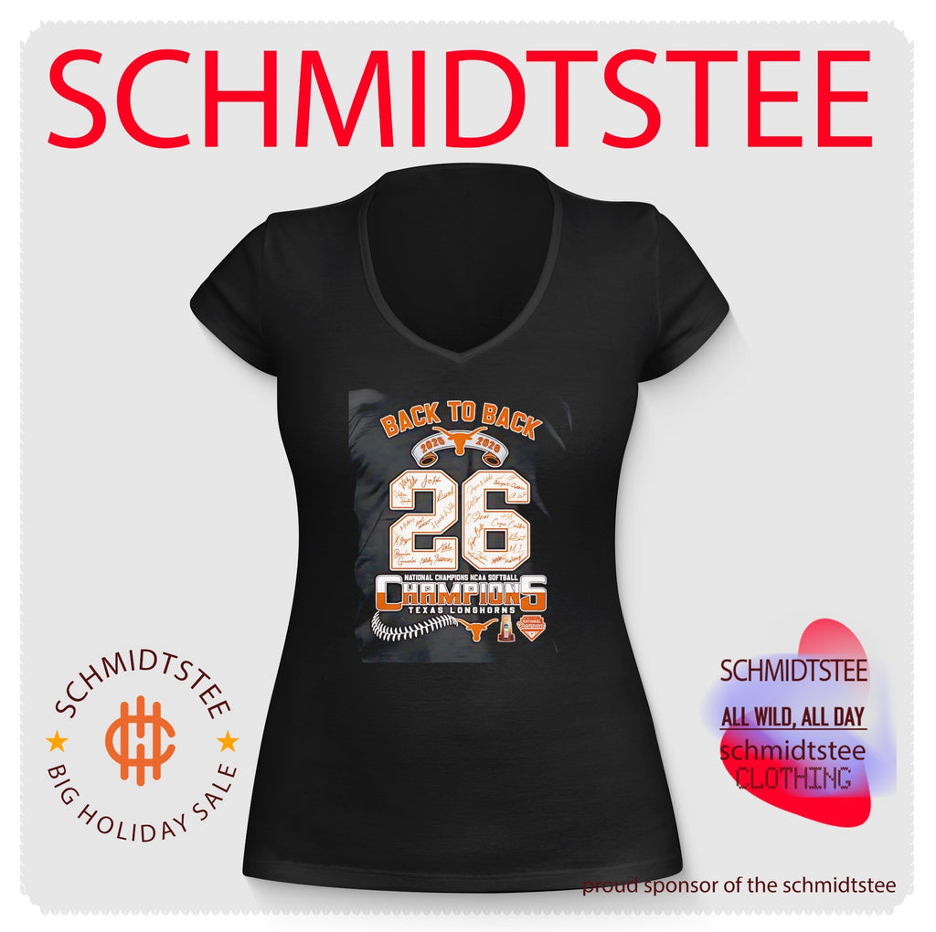 Texas Longhorns 2025 2026 National Champions NCAA Softball signature shirt