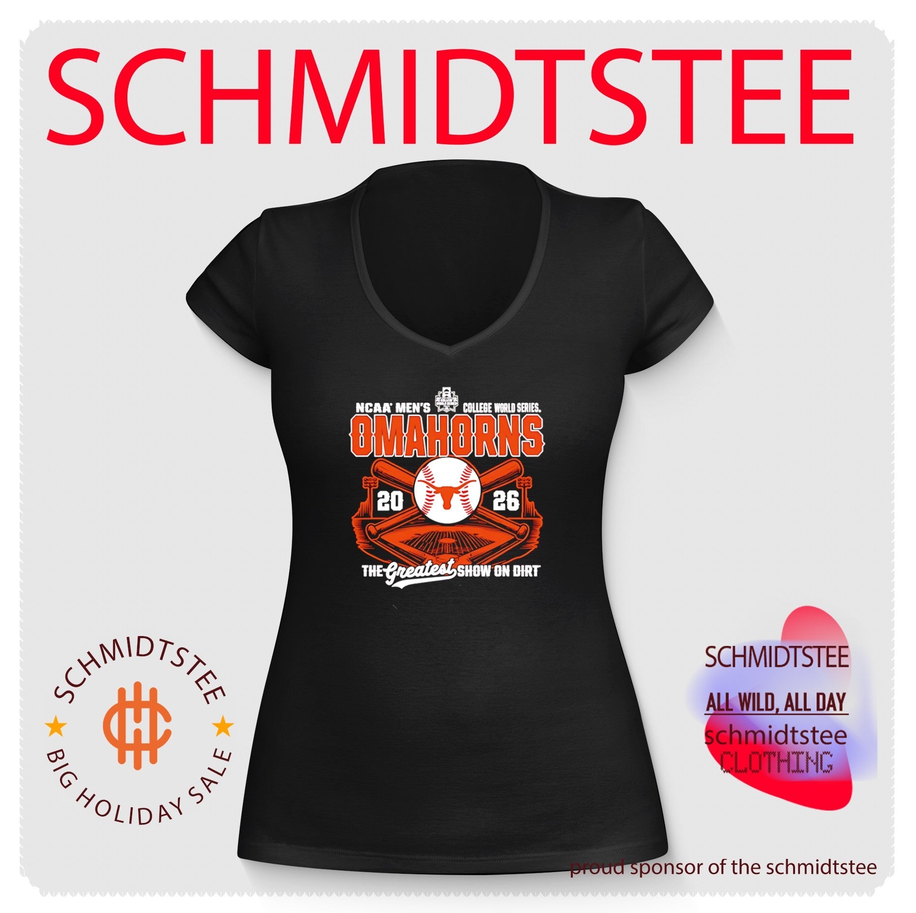 Texas Longhorns 2026 College World Series Bound OmaHorns The Greatest show on dirt shirt
