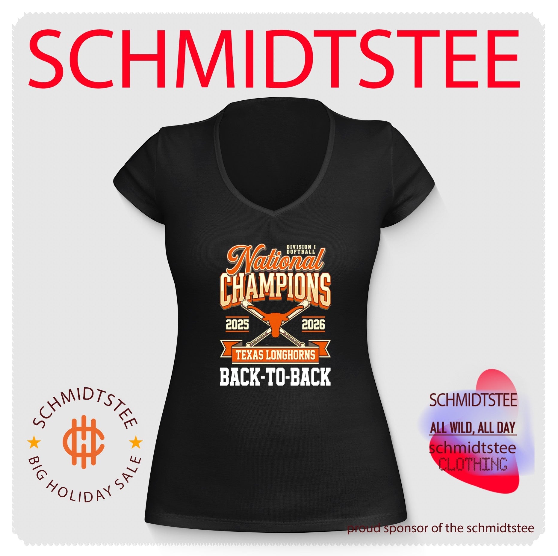 Texas Longhorns Softball National Champions 2026 back to back shirt