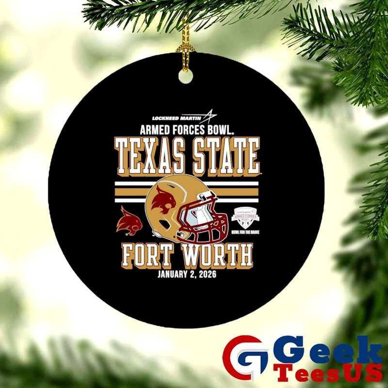 Texas State Bobcats University Football 2026 Armed Forces Bowl Bound shirt