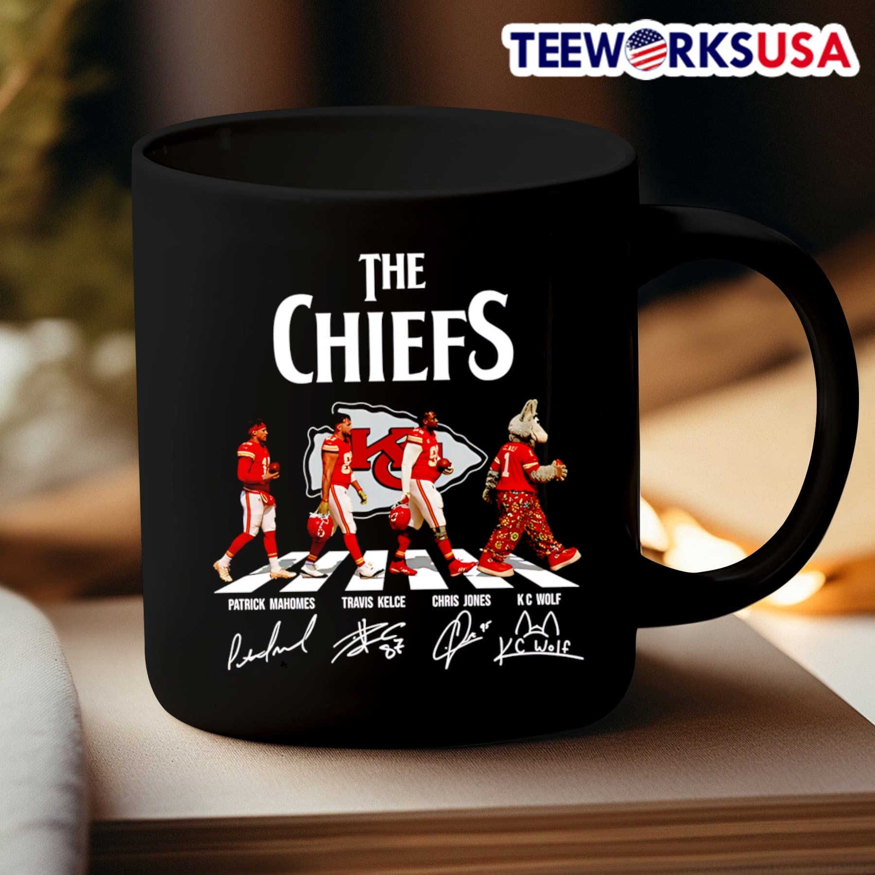 The Chiefs Patrick Mahomes Travis Kelce Chris Jones KC Wolf Shirt