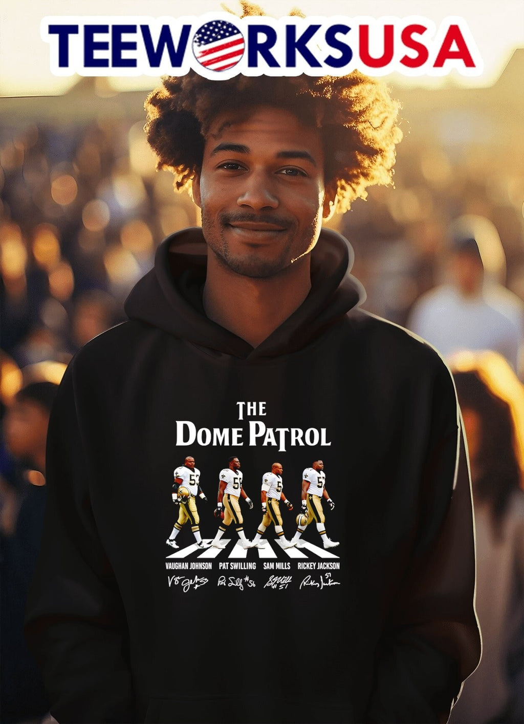 The Dome Patrol Vaughan Johnson Pat Swilling Sam Mills Rickey Jackson Shirt