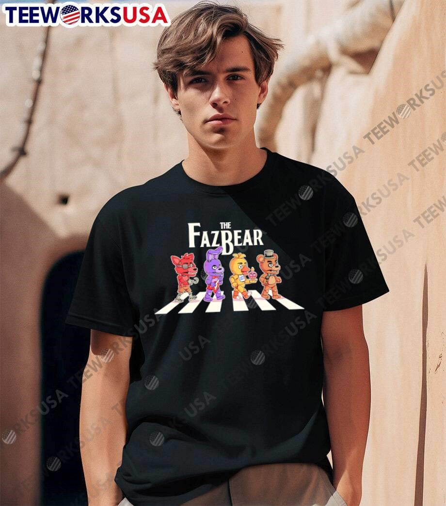 The Fazbear Abbey Road Foxy Bonnie Chica Freddy shirt