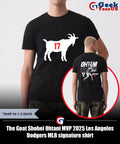 The Goat Shohei Ohtani MVP 2025 Los Angeles Dodgers MLB signature shirt
