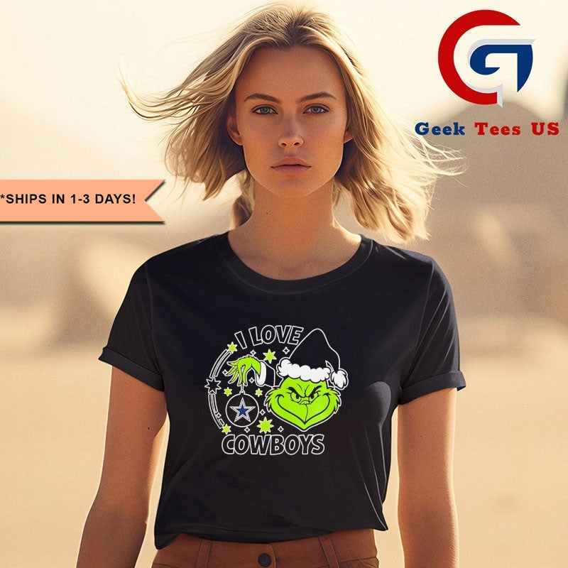 The Grinch I love Dallas Cowboys Christmas 2025 shirt