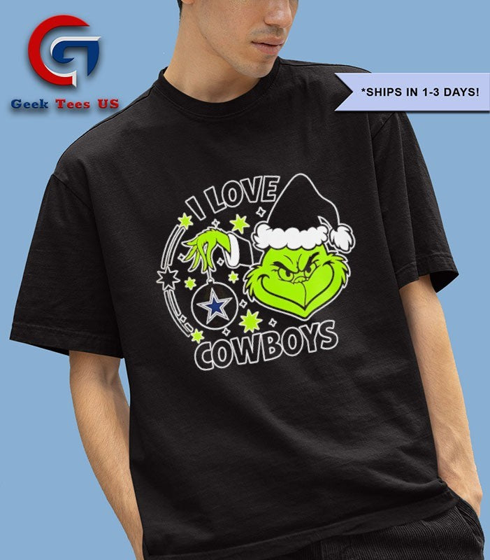 The Grinch I love Dallas Cowboys Christmas 2025 shirt