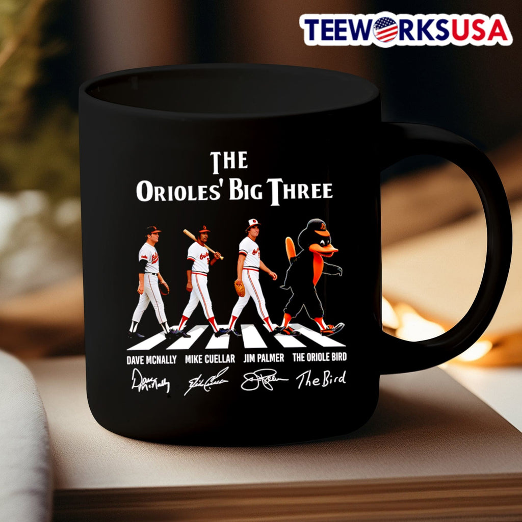 The Orioles’ Big Three Dave Mcnally Mike Cuellar Jim Palmer The Oriole Bird Shirt